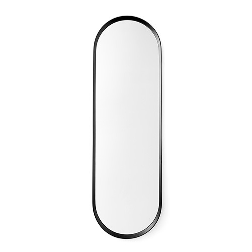 Norm Wall Mirror Oval   Black