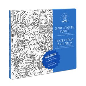 Giant Coloring Poster Amsterdam 20%