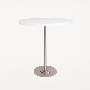 Table 57 White/Stainless Steel Ø70