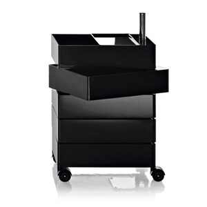 360° Container  5 Drawers Black