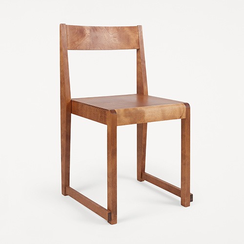 Chair 01  Warm Brown Wood