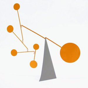 Standing Circles Desktop Mobile Orange/Grey