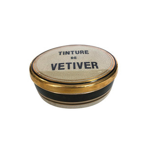 Ceramic Candle Oval Vetiver