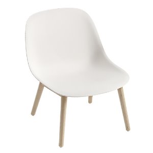 Fiber Lounge Chair Wood Base