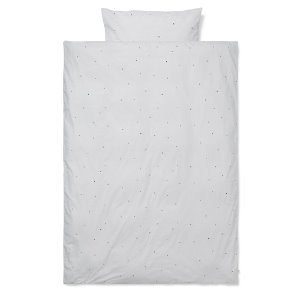 Dot Embroidery Bedding Adult Light Grey   현 재고