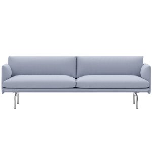 Outline Sofa 3-Seater Vidar 723/Polished Aluminum Base