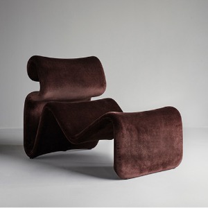 Etcetera Lounge Chair  Chocolate Brown