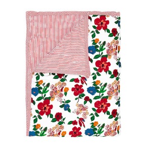 Reversible Quilted Bed Cover Hibiscus 150x220cm