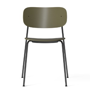 Co Dining Chair Black Steel/Olive Plastic  