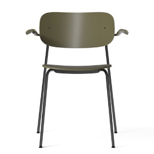 Co Dining Chair w Armrest Black Steel/Olive Plastic  (2022.6월말 입고)
