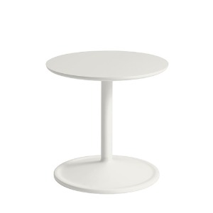 Soft Side Table Off-White Linoleum/Off-White Ø 48 x H 40 cm 