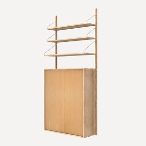 Shelf Library Natural H1852 Cabinet Section L