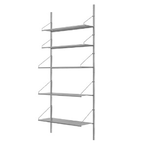 Shelf Library Stainless Steel H1852 W80 Section