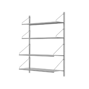 Shelf Library Stainless Steel  H1084 W80 Section