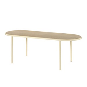 Wooden Table  Oval Ivory/Oak 현 재고