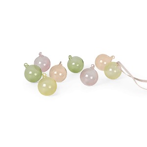 Glass Baubles S Set of 8 Mixed Light 30%