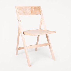 Folding Flat Chair Natural Birch