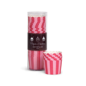 Baking Cup Pink Stripes