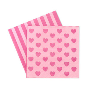 Paper Napkins Pink Heart