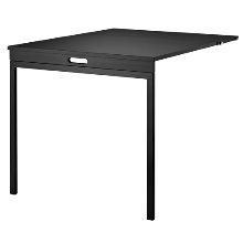 Folding Table Black Stained Ash/Black