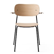 Co Dining Chair With Armrest Black Steel/Natural Oak 현재고