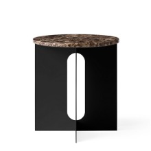 Androgyne Side Table Emparador Marble Top