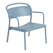 Linear Steel Lounge Armchair 5 Colors