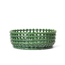 Ceramic Centrepiece Emerald Green